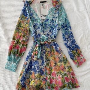 ZARA Floral Mini Dress